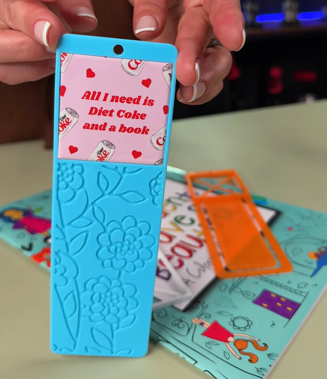 Floral Bookmark - Magnet at the Top - Image 3