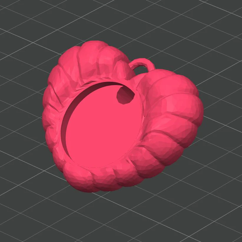Heart Keychain Charm - STL File - Image 4