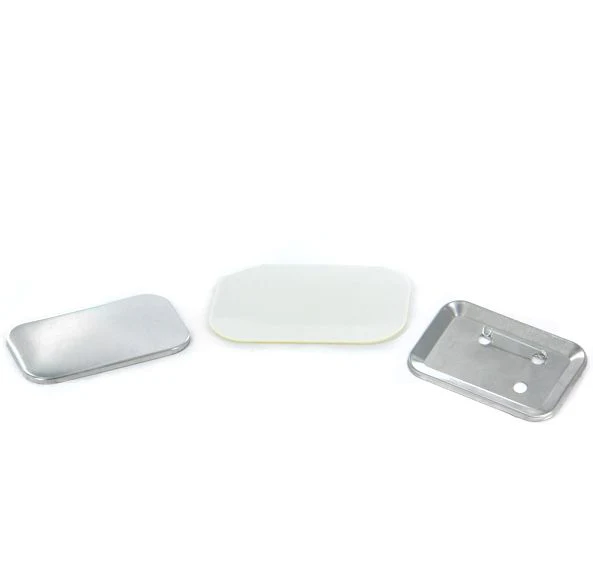 Button Supplies Horizontal Rounded Corner Rectangle 1.75x 2.75" for 1000 buttons