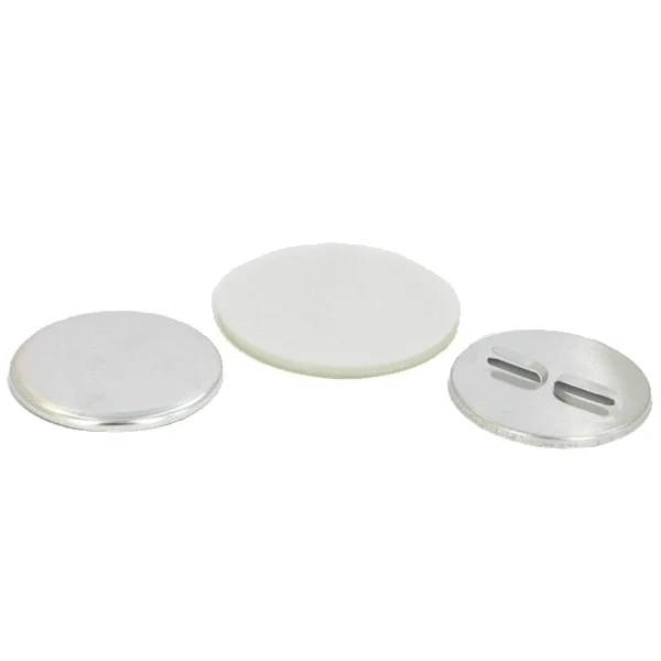 Long Flat Prong Button Supplies with Rounded Tips Round 2.25" for 1000 buttons