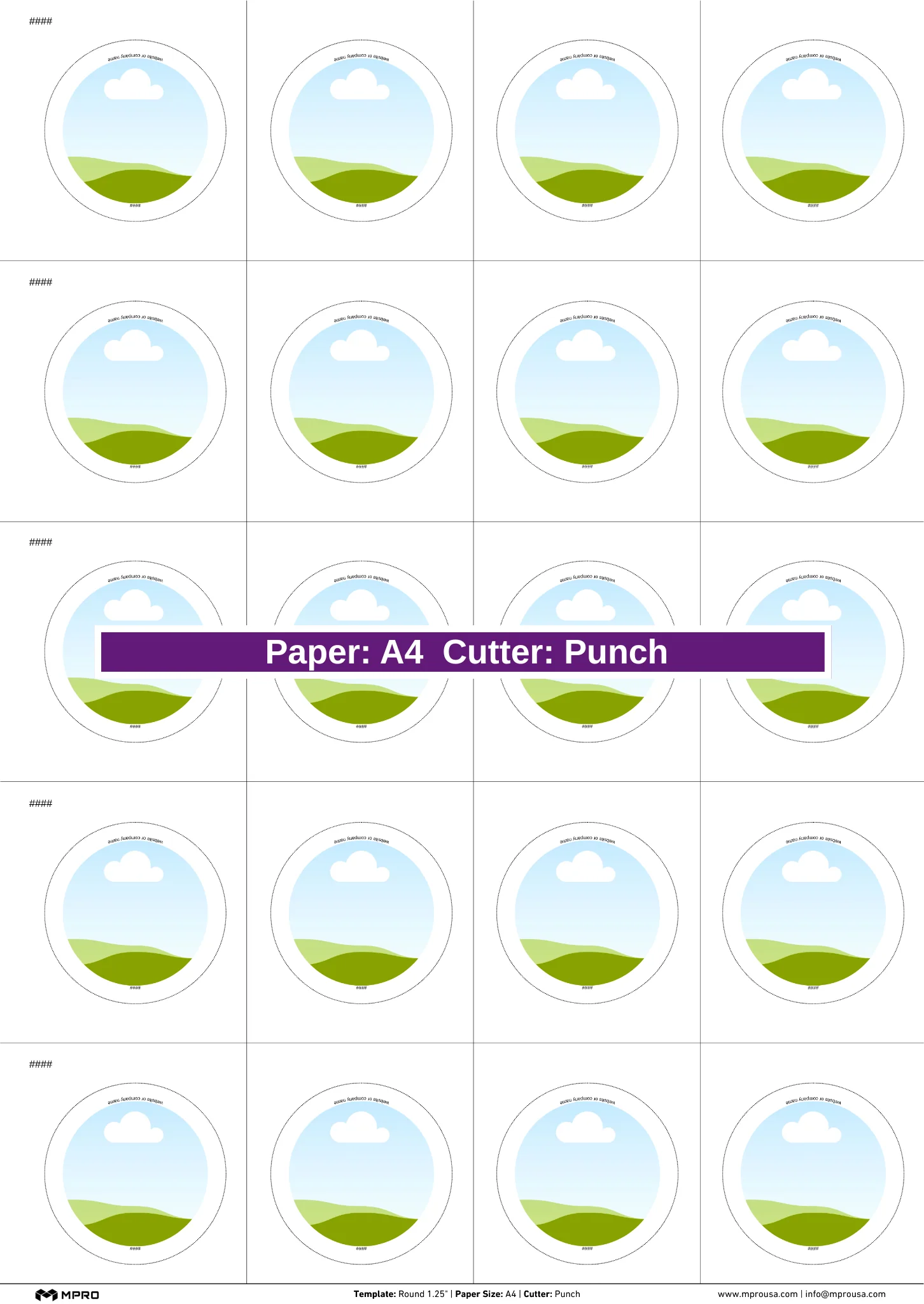 MPRO Round 1.25" Printing Templates - Image 4