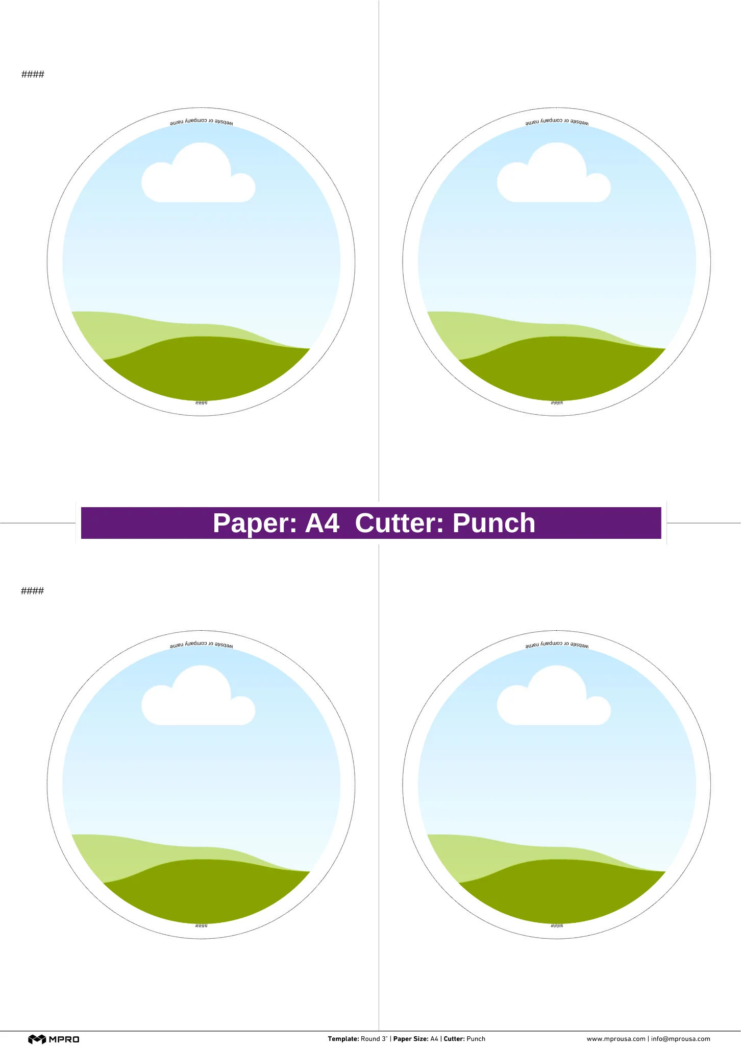 MPRO Round 3" Printing Templates - Image 4