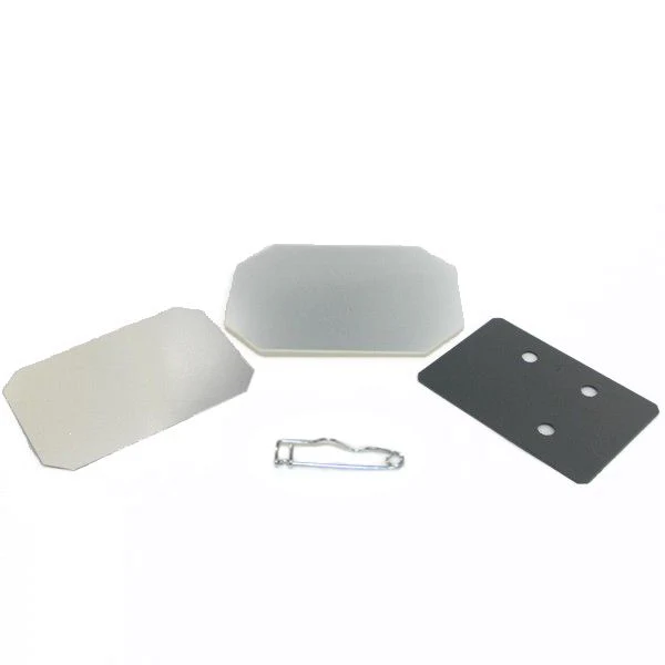 Unpinned Back Button Supplies Rectangle 2 x 3" for 1000 buttons