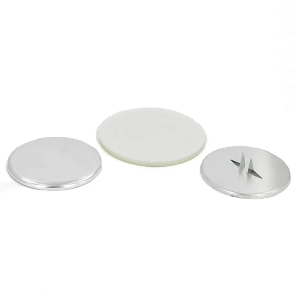 Short Extended Prong Button Supplies Round 2.25" for 1000 buttons