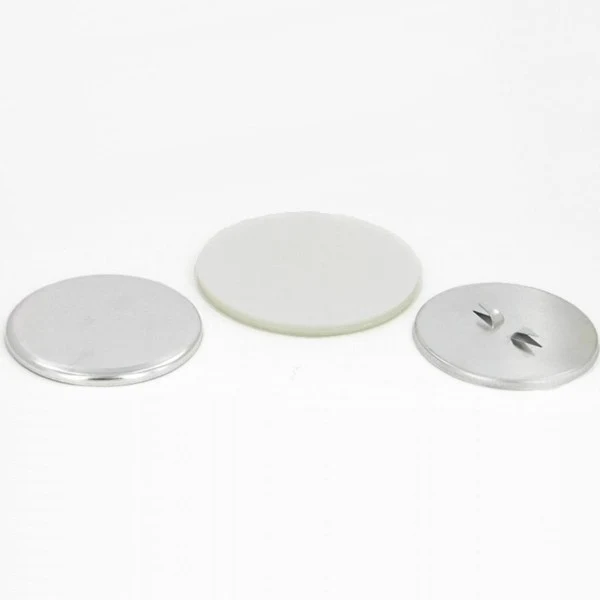 Short Flat Prong Button Supplies Round 2.25" for 1000 buttons
