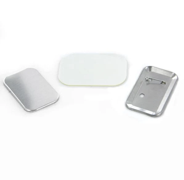 Vertical Rectangle Button Supplies Rounded Corner Rectangle 1.75 x 2.75" for 1000 buttons